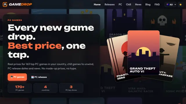 GameDrop homepage