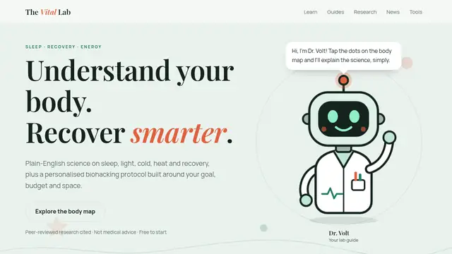 The Vital Lab homepage